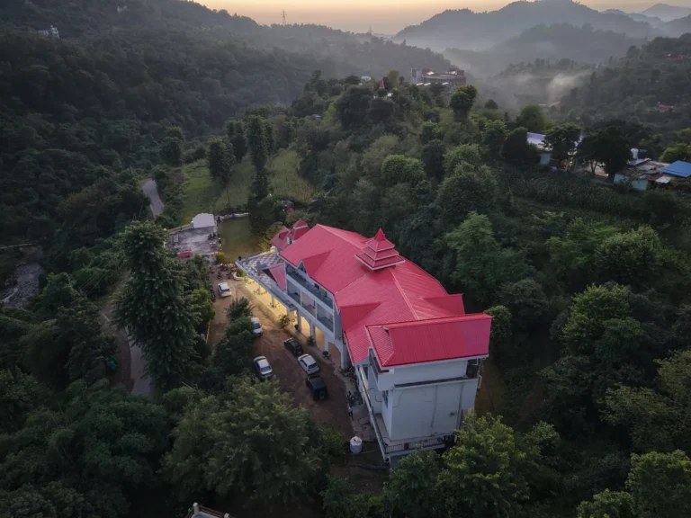 Drone view of the hill property at Nahan, Himachal